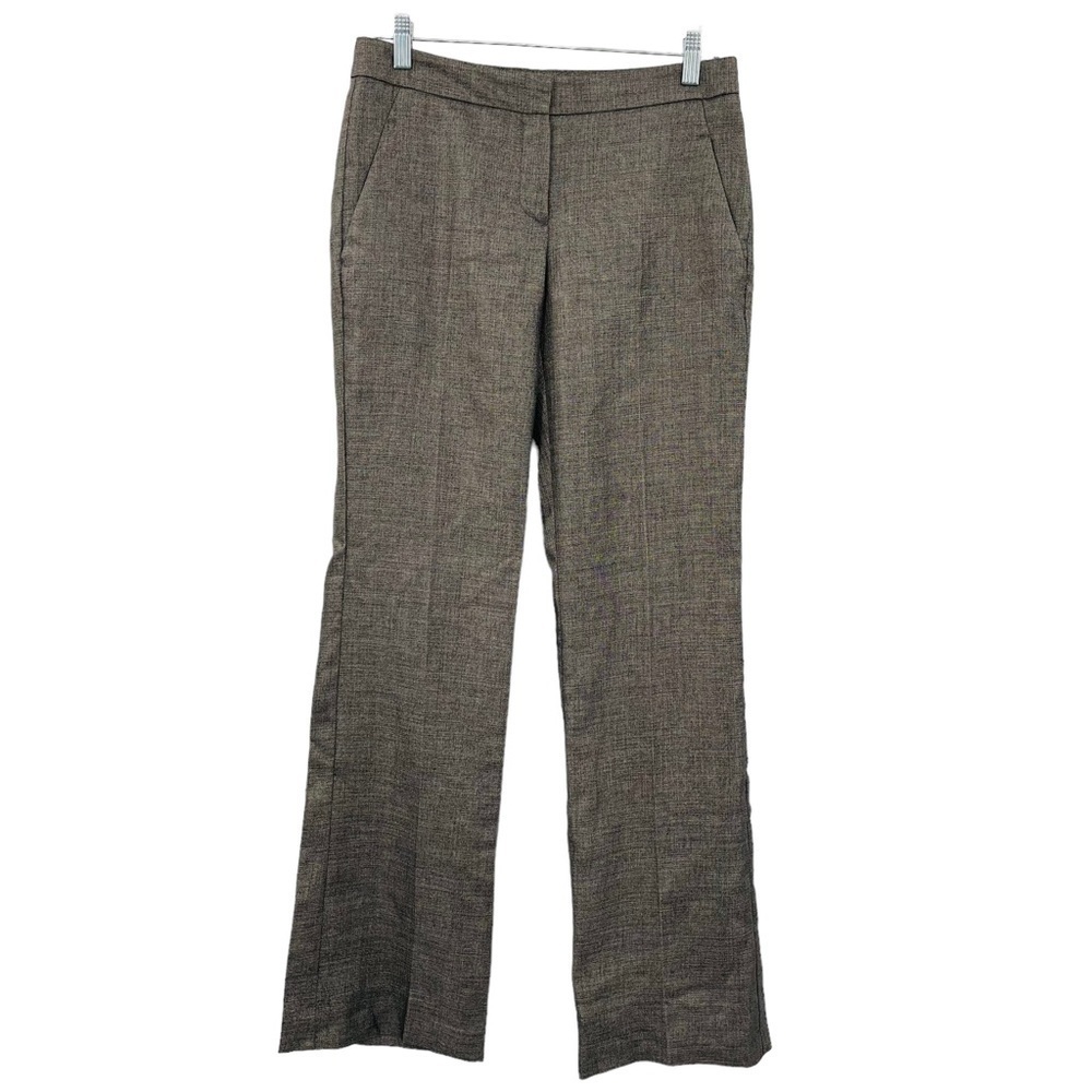 Theory Hadira Ginko trouser pants in platinum wool blend straight‎ leg size 4
